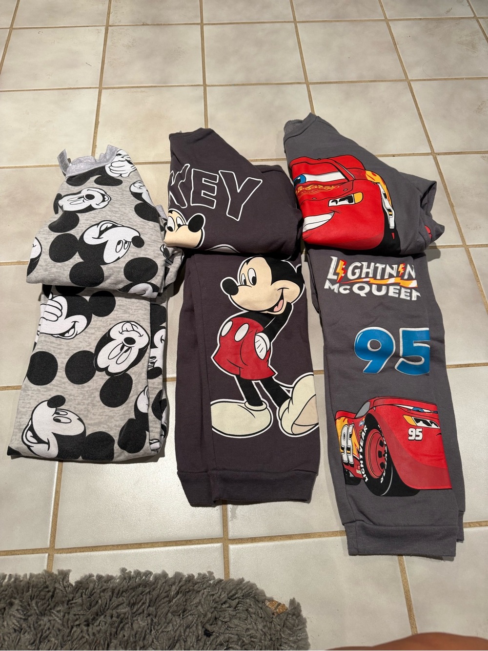 Disney boys Matching sweat suit Sets - size 7 medium